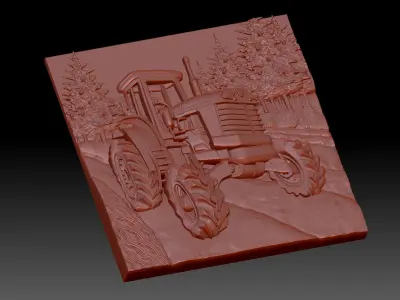 Tractor 3D print model