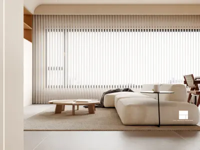 Modern Elegance3D LivingDining  Bedroom Spaces 3D model