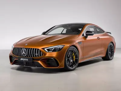 Mercedes AMG GT 4 Door Coupe Low-poly 3D model