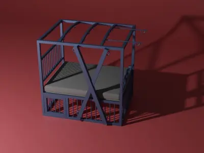 BDSM bed 3D model