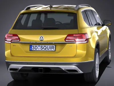 Volkswagen Atlas 2018 3D model