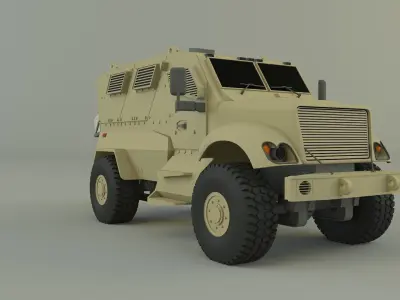 mrap military vehicle 3D model