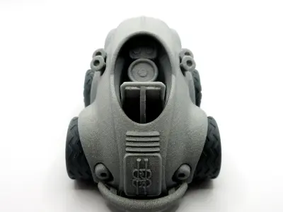 3D Printable - Cute 50s Vintage Car - Supportless 3D print model