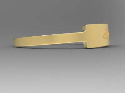 Engineer Female Ring Gold 3D print model
