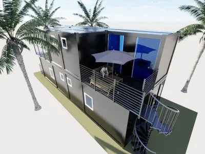 CONTAINER APARTMENTS 3D model