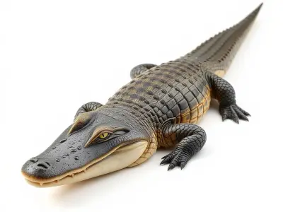 Dewy Crocodile Reptile Model Pack Low-poly 3D model