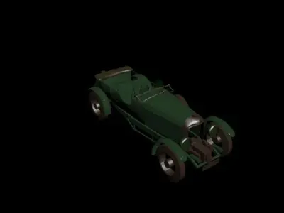 old green car Free 3D model