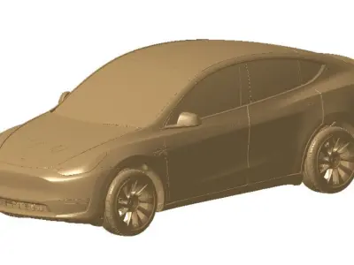 Tesla Model Y AWD 2022 Vehicle 3d scan model 3D model 3D model 3D model