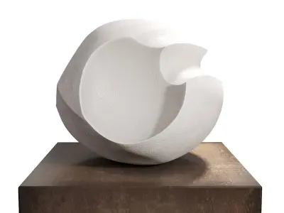 James Oughtibridge White Blade Form sculpture 3D model