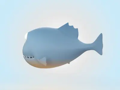 Piranha 3D model