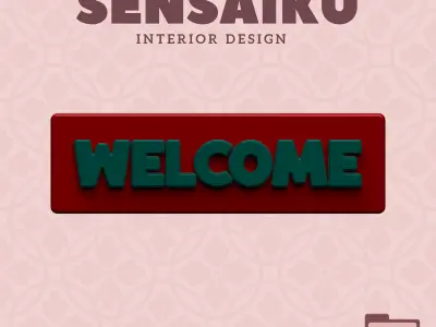 Welcome Door Sign for Nursery and Preschool 3D Print File 3D print model