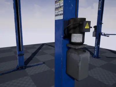Car Lift Low-poly 3D model buy