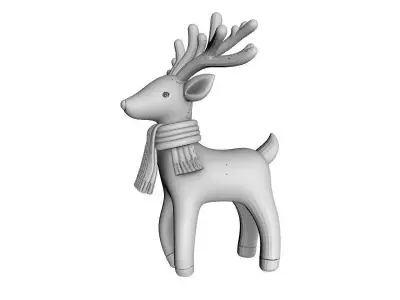 Christmas Deer 3D Printable Model 3D print model buy