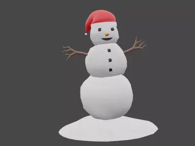 Snowman Free 3D model purchase