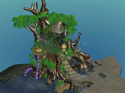 Game main city - newbie birthplace 03 3D model
