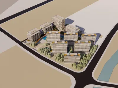 Office Tower Architectural Proposal - Breath 3D model