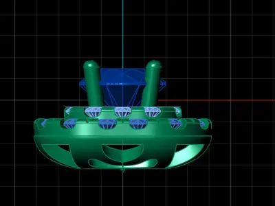Diamond style solitare tops 3D print model