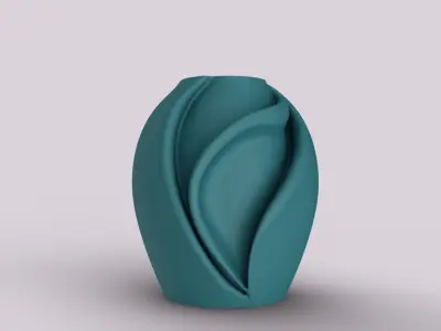 Twist Flow Vase 3D print model
