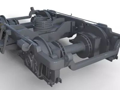 Southern Norfolk Bogie - truck 3D model