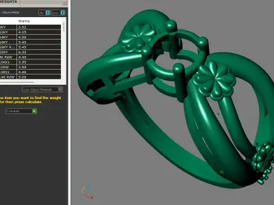 Rings for Women Womens Rings Stone Ring Ready STL 3DM Models  3D print model 25