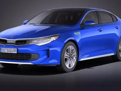 Kia Optima Hybrid 2017 VRAY 3D model