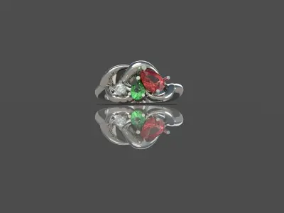 Prism Palette Jewellery Set 3D print model