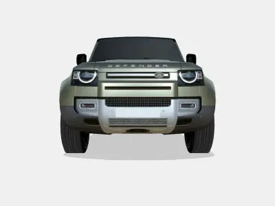 Land Rover Defender 110 2020 Low-poly 3D model