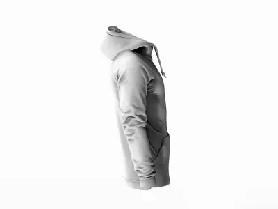 Mens Hoodie - Marvelous Designer 3D model