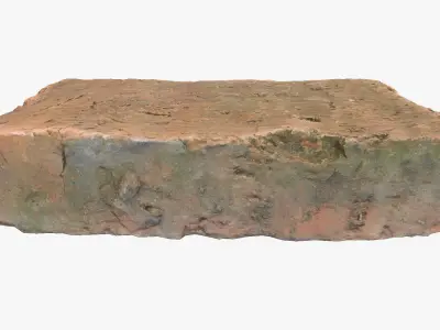 Brick block Low-poly 3D model