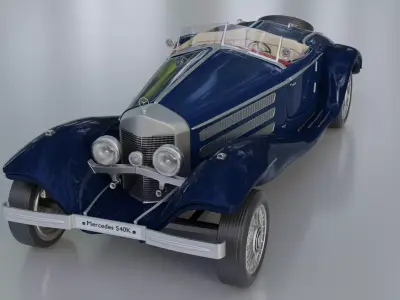 Mercedes Benz 560k 1936 3D model 3D model