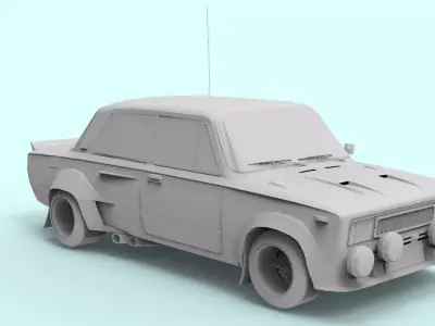 FIAT FOR 3D PRINT 3D model