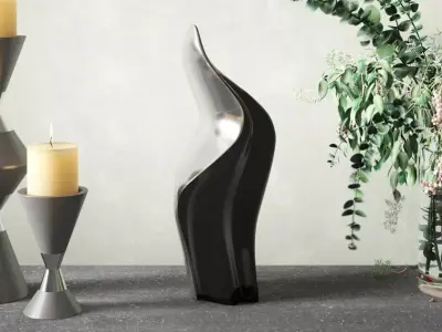Curve Leaf Cheshunt Sculpture 3D model