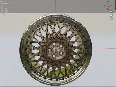 RIM HRE 501 VINTAGE SPORT CAR  Low-poly 3D model