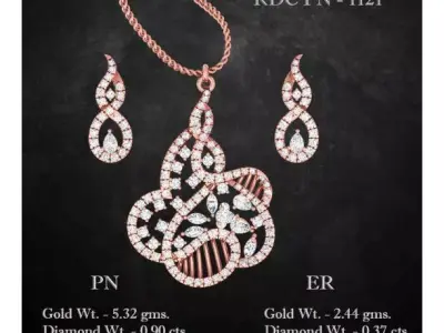 Pendant Earrings combo - 1121 3D print model