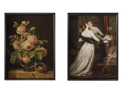 Vintage Paintings Set 3D model