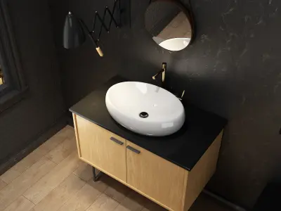 Luxury bathroom 0135 3D model