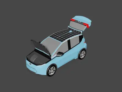 Chevy Bolt EV Premier Solar Powered Low-poly 3D model