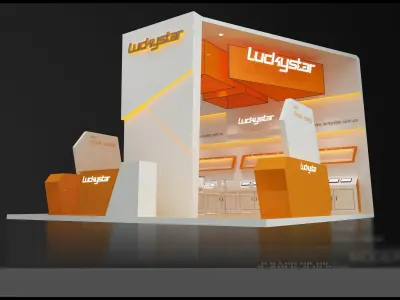 Booth - Area - 6X6-3DMAX2009-08 3D model