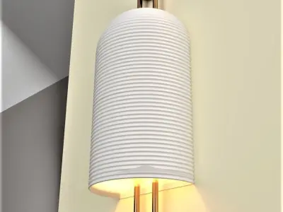Modern Wall Light - Sconce - Porcelain - Lamp Free 3D model
