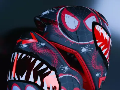 Spider Verse Helmet 3D model