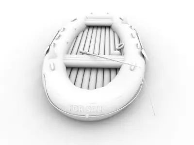 3d Lifeguard boat 3D model