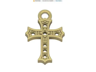 Small Crucifix Pendant Free 3D print model