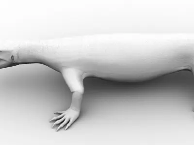 green lizard 3D model