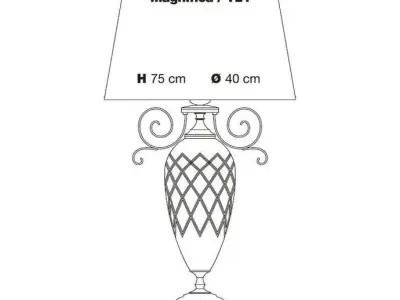 Table lamp Masiero Luxury Magnifica  TL1 3D model