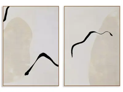 Abstract Painting Frame set 3D model 111