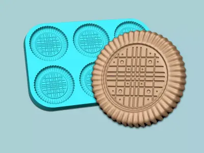 Cookie Mould 18 - Biscuit Silicon Molding 3D print model