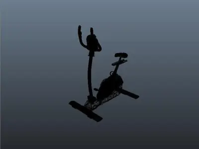 Exercise bike 3D model 5