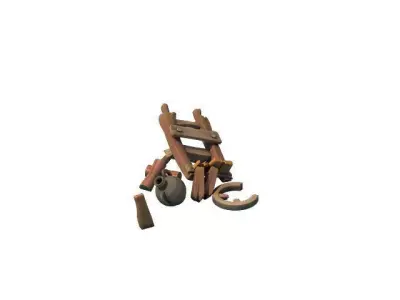 Game Model - Broken Car 3D model