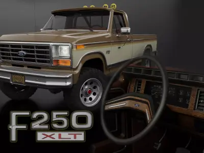 Ford F250 Complete Model  3D model