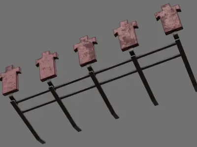 Football Tackling Dummy 1B Low-poly 3D model